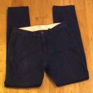 Hollister skinny navy Chino 28 x 32 Pants